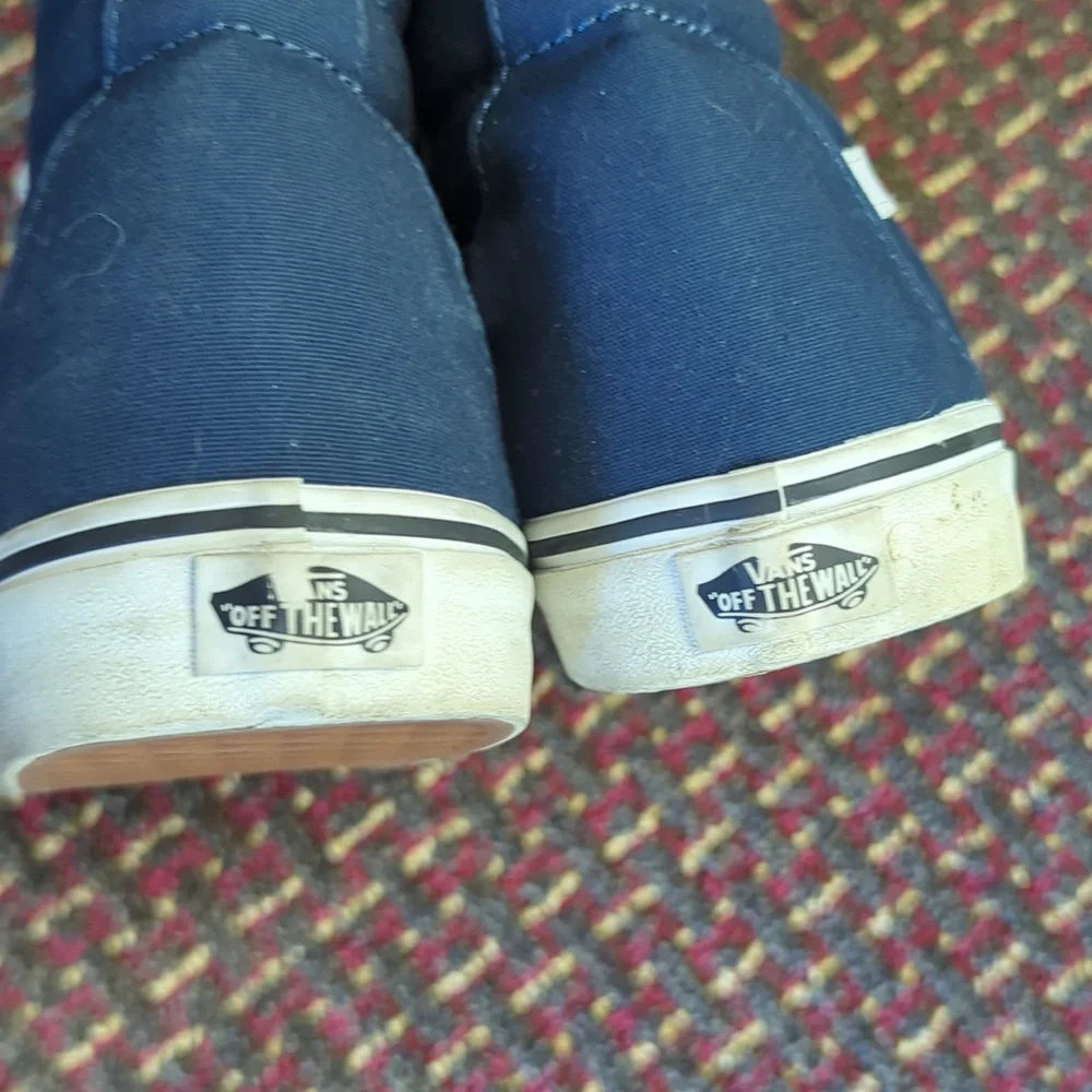 Vans Men's Blue High-Top Sneakers - Picture 2 of 4